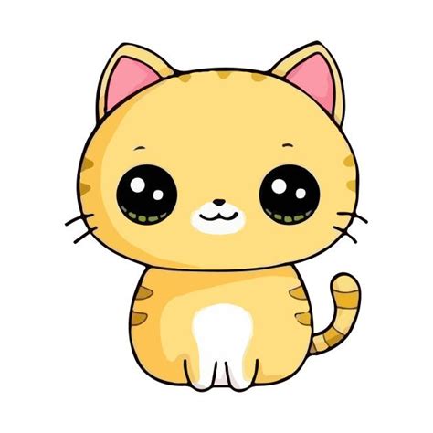 Chibi Yellow Cat Cute By Ngoclucbkhn Cute Animal Drawings Kawaii