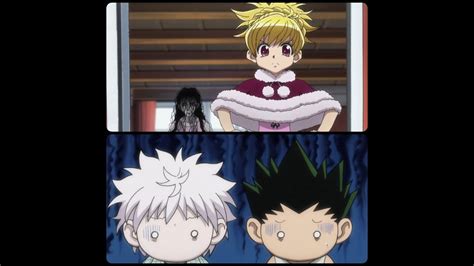 Gon And Killua Training With Bisky Again Hxh English Dubbed Youtube