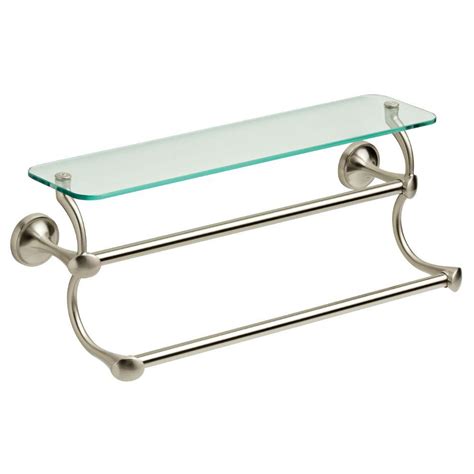 Get inspired with our curated ideas for products and find the perfect item for every room in your home. Delta 18 in. Glass Bathroom Shelf with Double Towel Bar in ...