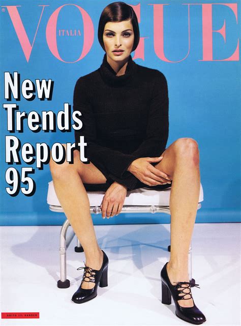 Linda Evangelista Vogue Supplement Cover Italiaaw 1995 Photographed