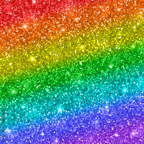 Rainbow Glitter Background Vector Stock Vector Adobe Stock