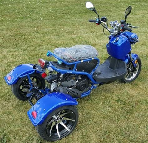 50cc Trike Mean Dogg Ii Scooter Gas Moped Langford Motors International
