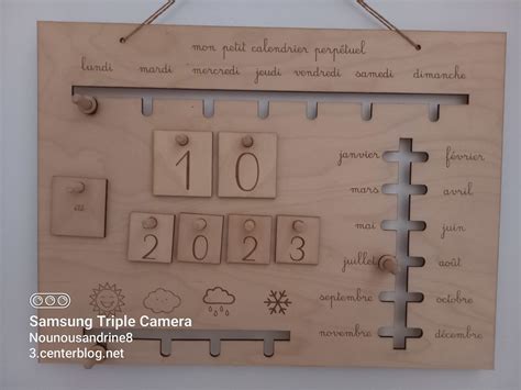 Calendrier Perpetuel En Bois