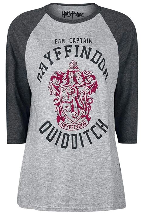 Harry Potter Gryffindor Quidittch Team Captain 34 Longsleeve Tee