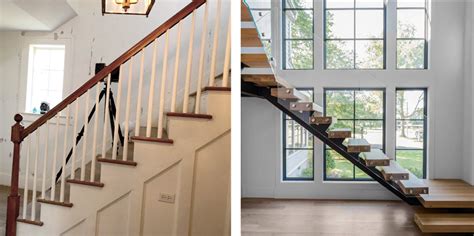 Before And After Staircase Makeover In Staircase Vrogue Co