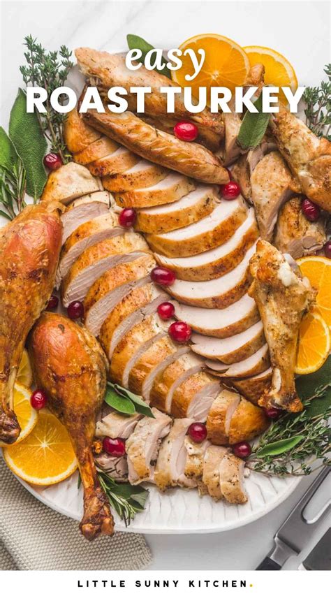 Easy Roast Turkey Recipe Little Sunny Kitchen