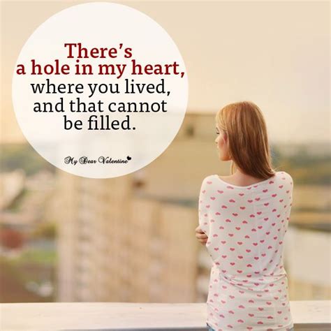 Theres A Hole In My Heart Missing You Picture Quotes Picture