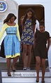 Michelle, Sasha & Malia Obama Land in London in 3 Perfect Summer Frocks ...