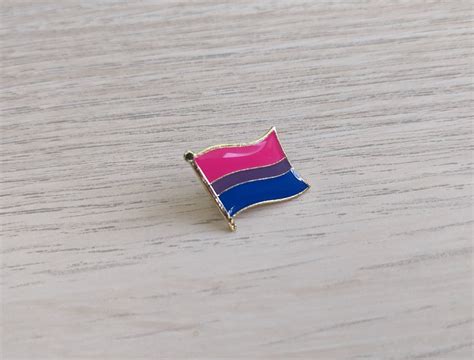 Bisexual Flag Enamel Pin Bisexual Pride Pin Bi Pins Queer Etsy