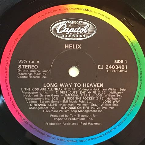 Helix Long Way To Heaven 1985 Uk Vinyl Lp Excellent Condition Ebay