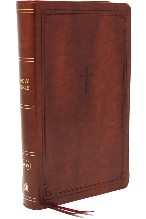 Nkjv Personal Size Large Print Reference Bible Comfort Print Brown