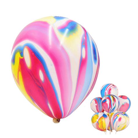 Buy Mayen 50 Pcs 12 Inches Tie Dye Balloons Rainbow Agate Marble Latex