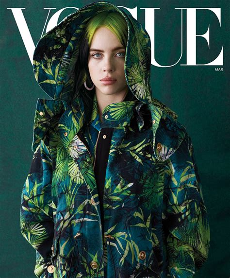 Get the latest on billie eilish from vogue. Billie Eilish is the Cover Girl of American Vogue March ...