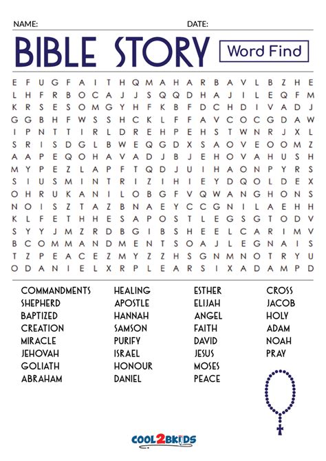 Free Printable Bible Word Search Printable Templates By Nora