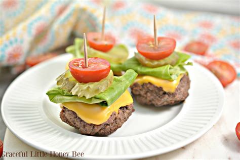 Low Carb Cheeseburger Bites Recipe Burger Bites Great Appetizers