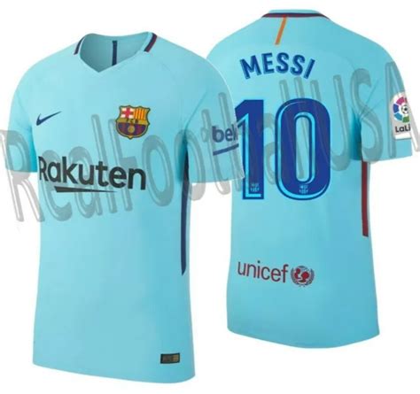 Nike Lionel Messi Fc Barcelona Authentic Vapor Match Away Jersey 2017