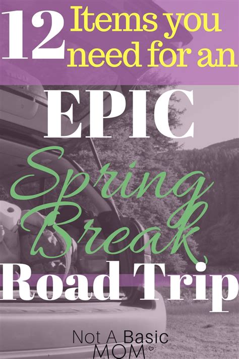 12 Spring Break Road Trip Essentials Road Trip Road Trip Essentials