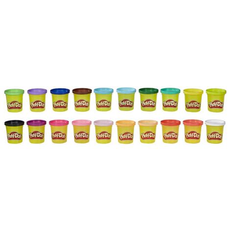 Play Doh Modeling Compound 40 Pack Of 20 Assorted Colors 3 Ounce Cans