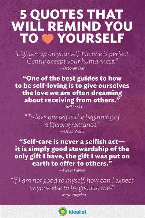 Love Yourself First 5 Quotes To Remind You Idealist Careers