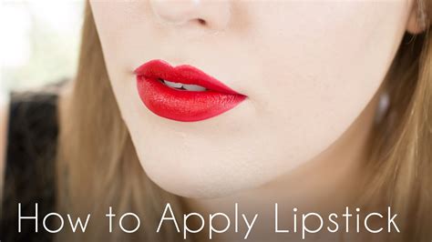How To Apply Lipstick Tutorial Back To Basics Makeup Tutorials