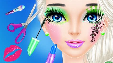 Fun Kids Care Games Girls Makeup Hair Style Beauty Salon Makeover