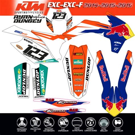 Decografix Propose Un Kit Deco Ktm Exc Red Bull Choix