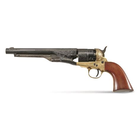 Traditions 1860 Army Engraved Blued 44 Caliber Black Powder Revolver