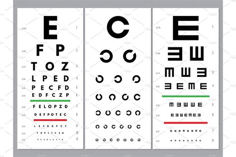 Eyes Charts Ophthalmology Vision Background Graphics Creative Market