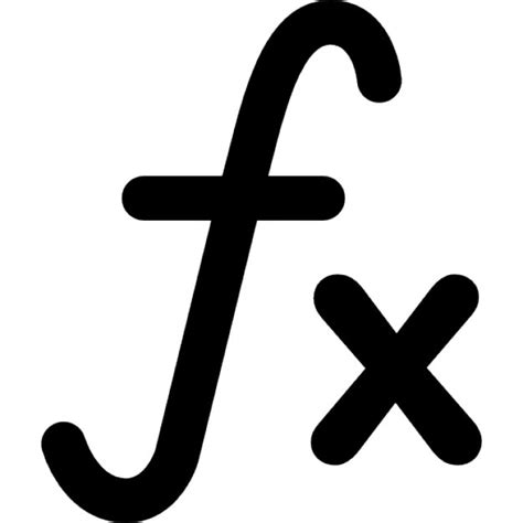Function Mathematical Symbol Icons Free Download