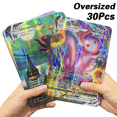 30pcs Oversized Pokemon Cards Vmax Vstar Gx Jumbo Letters 1521 Cm Big