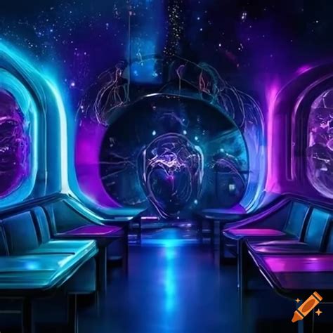 Cosmic Themed Futuristic Bar
