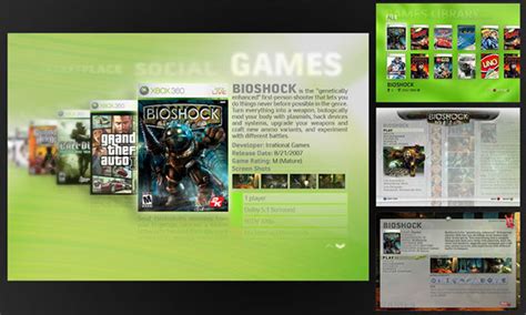 Xbox 360 Dashboard Ui Nxe On Behance