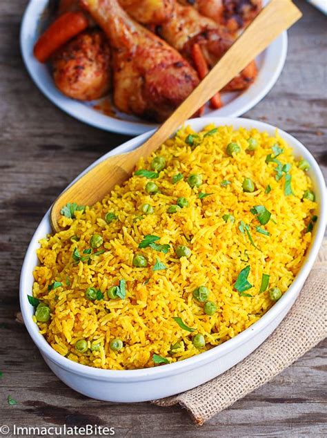 South African Yellow Rice Immaculate Bites African Cooking South