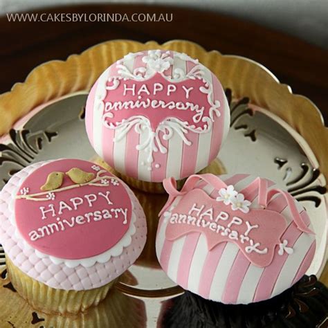 3 pcs premium wedding cake toppers, mr and mrs cake topper, rustic wedding decoration, wedding cake topper with bark for wedding anniversary birthday couple sweetheart party 4.7 out of 5 stars 326 $6.29 $ 6. Happy Anniversary Cupcakes, stripes, birds, ornate ...