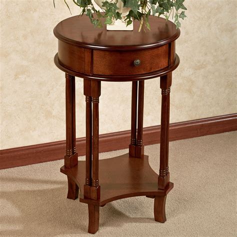 Shawna Round Wooden Accent Table