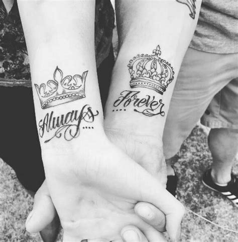 165 matching king and queen tattoos for couples 2020 matching couple tattoos marriage