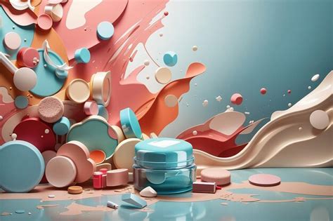 Premium Ai Image Abstract Background For Cosmetics Product