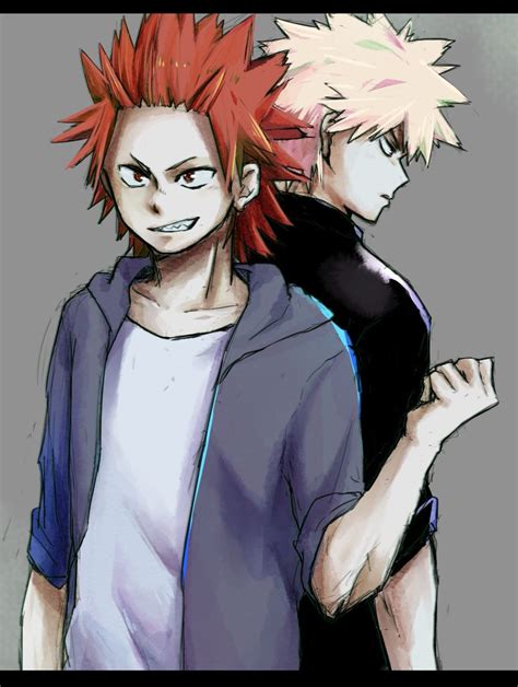 Kirishima Eijirou And Bakugou Katsuki My Hero Academia Kirishima Boku