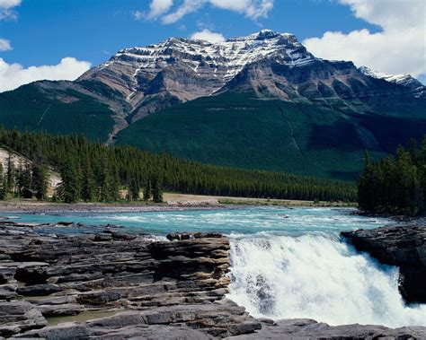 Athabasca Waterfall National Park Canada Alberta Jasper Download