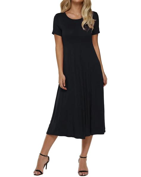 casual loose dresses 2019 zanzea summer women cotton short sleeve round neck a line long solid