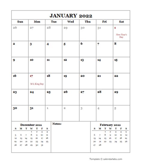 2022 Calendar Printable Portrait Calendar Example And Ideas