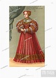 Queen Elisabeth of Poland, born Archduchess of Austria, 1542, Stock ...