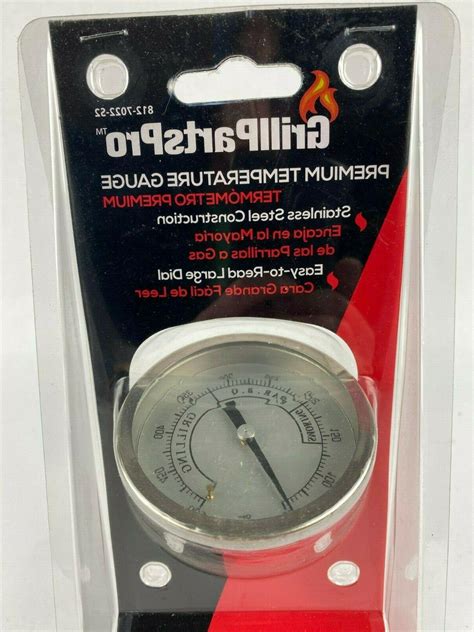 Temperature Gauge Thermometer Brinkmann Grill Smoker Bbq Stainless