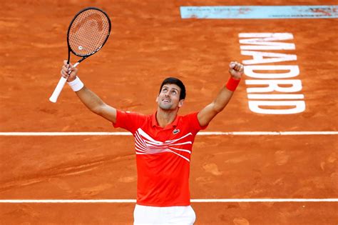 A sus 31 años se había permitido un cierto relax deportivo después de haber conquistado su decimoquinto título de grand slam en el open de australia. Djokovic se hace con el Mutua Madrid Open por tercera vez