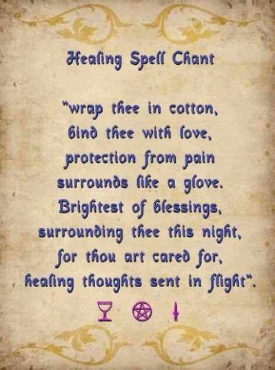 Healing Spell Chant Wicca Follow Healing Spells Witchcraft Spells