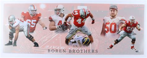 Justin Boren Zach Boren And Jacoby Boren Signed Ohio State Buckeyes