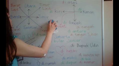 Learn Indonesian Language 30 Preposition Di On Under Above Below At