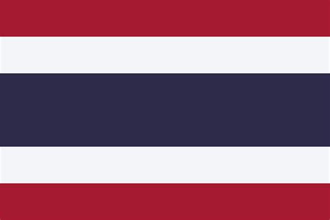 Flag Of Thailand 🇹🇭 Image And Brief History Of The Flag