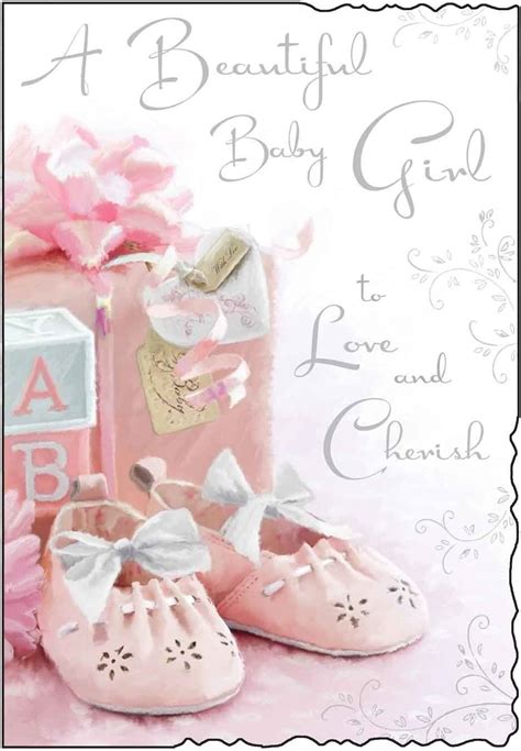 Jonny Javelin New Baby Girl Card Amazon Co Uk Office Products New