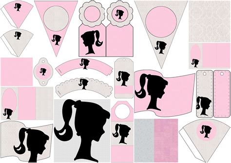 Barbie Silhouette Free Party Printables Images And Papers Oh My